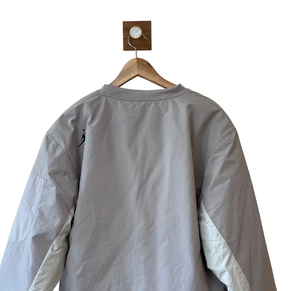 Jordan 23 Engineered Pullover Jacket‎ Gray Nylon Side Zip Pocket Mens